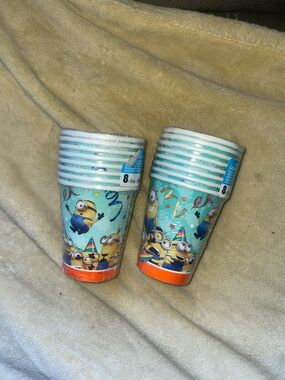 Set of 2 despicable me minion cups